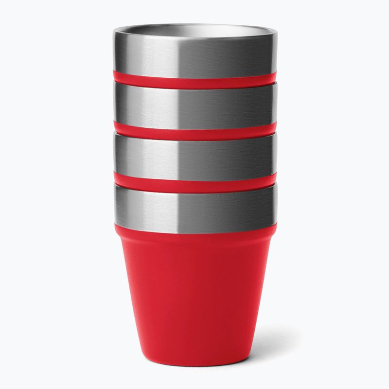 Туристически чаши YETI Shot 48 ml 4 pcs. rescue red 3