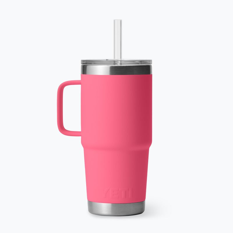 Термо чаша YETI Rambler Straw 739 ml tropical pink 2