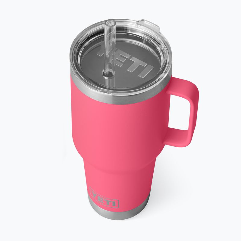 Термо чаша YETI Rambler Straw 1000 ml tropical pink 3