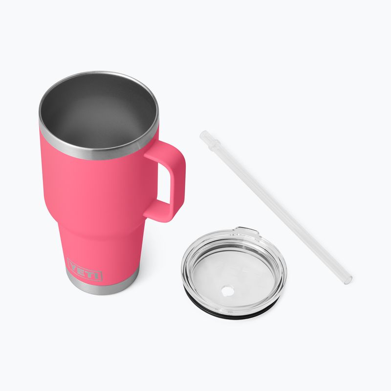 Термо чаша YETI Rambler Straw 1000 ml tropical pink 4