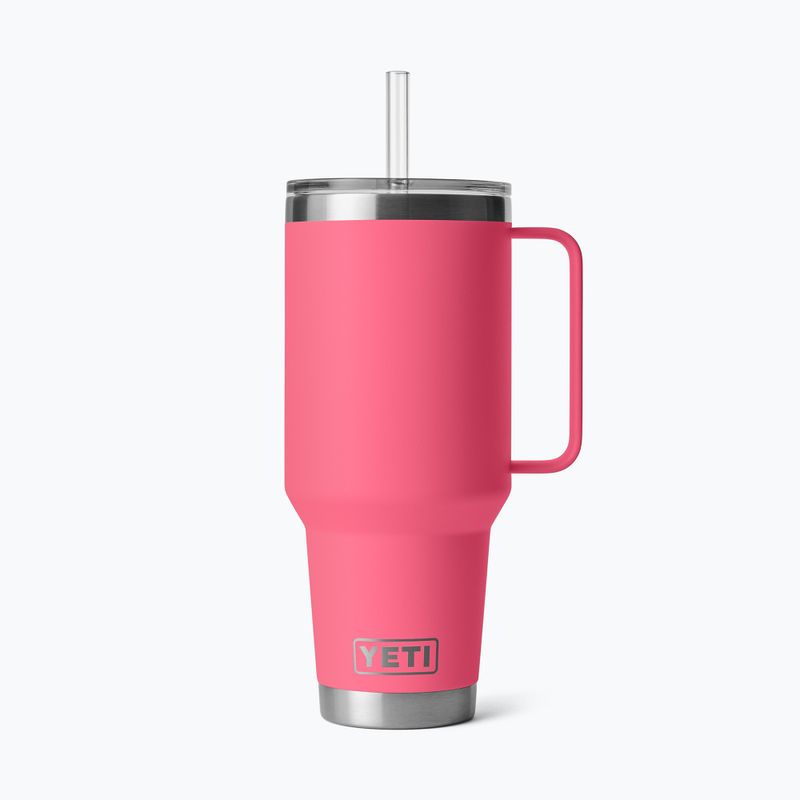 Термо чаша YETI Rambler Straw 1200 ml tropical pink