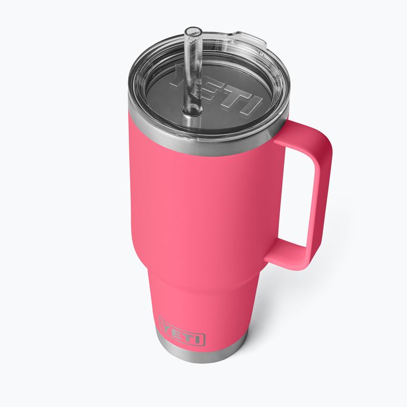 Термо чаша YETI Rambler Straw 1200 ml tropical pink 3