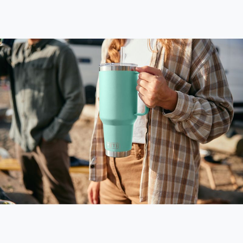 Термо чаша YETI Rambler Straw 1200 ml seafoam 5