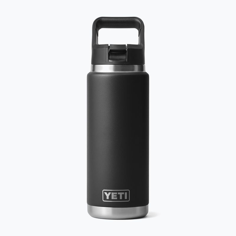 Термо бутилка YETI Rambler Straw 769 ml black