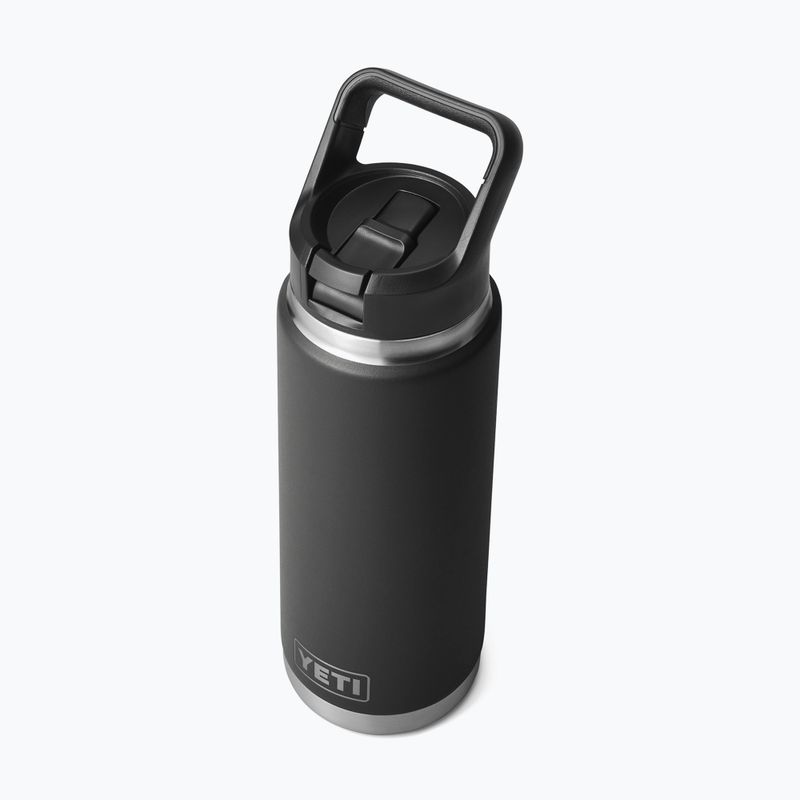 Термо бутилка YETI Rambler Straw 769 ml black 5