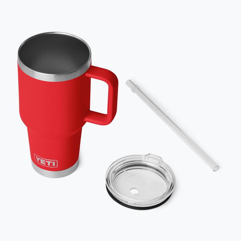 Термо чаша YETI Rambler Straw 1000 ml rescue red 4