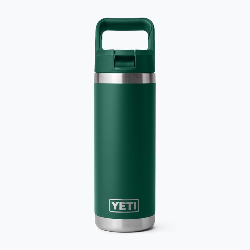 Термо бутилка YETI Rambler C Straw 532 ml black forest green