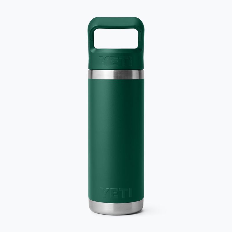 Термо бутилка YETI Rambler C Straw 532 ml black forest green 2