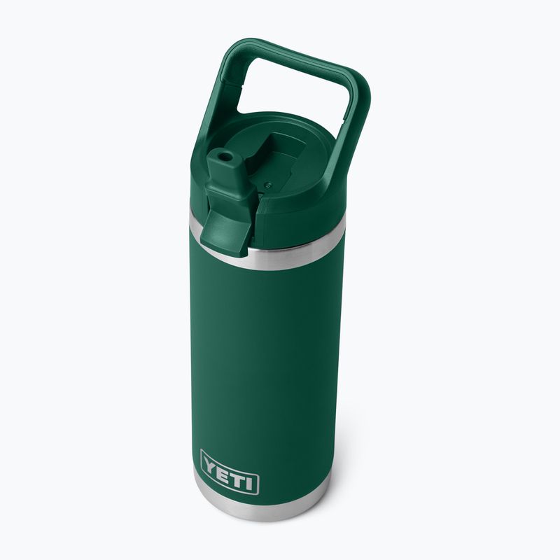 Термо бутилка YETI Rambler C Straw 532 ml black forest green 5