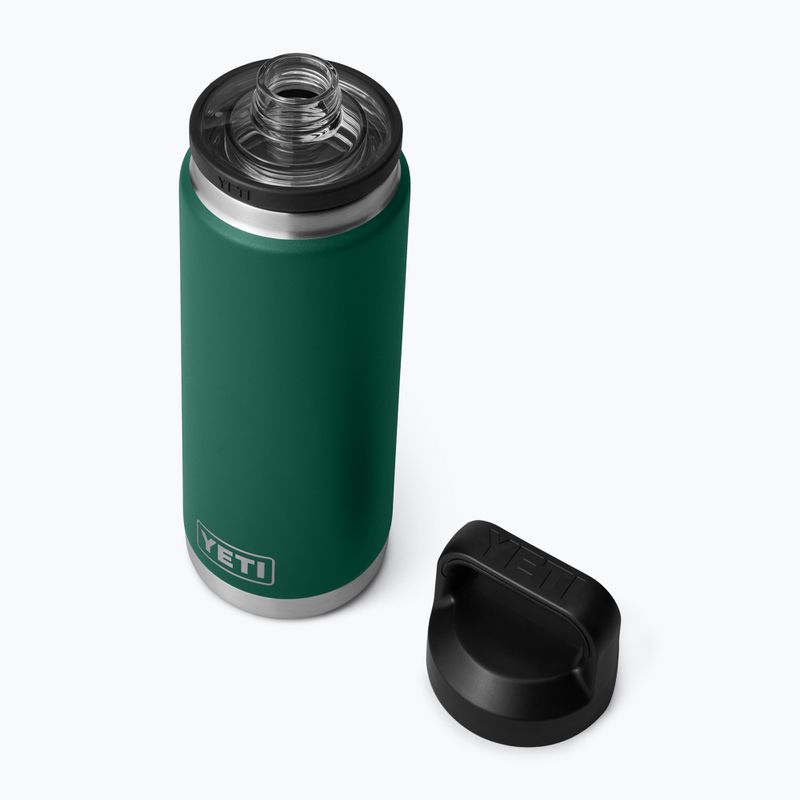 Термос YETI Rambler Chug 760 ml black forest green 4