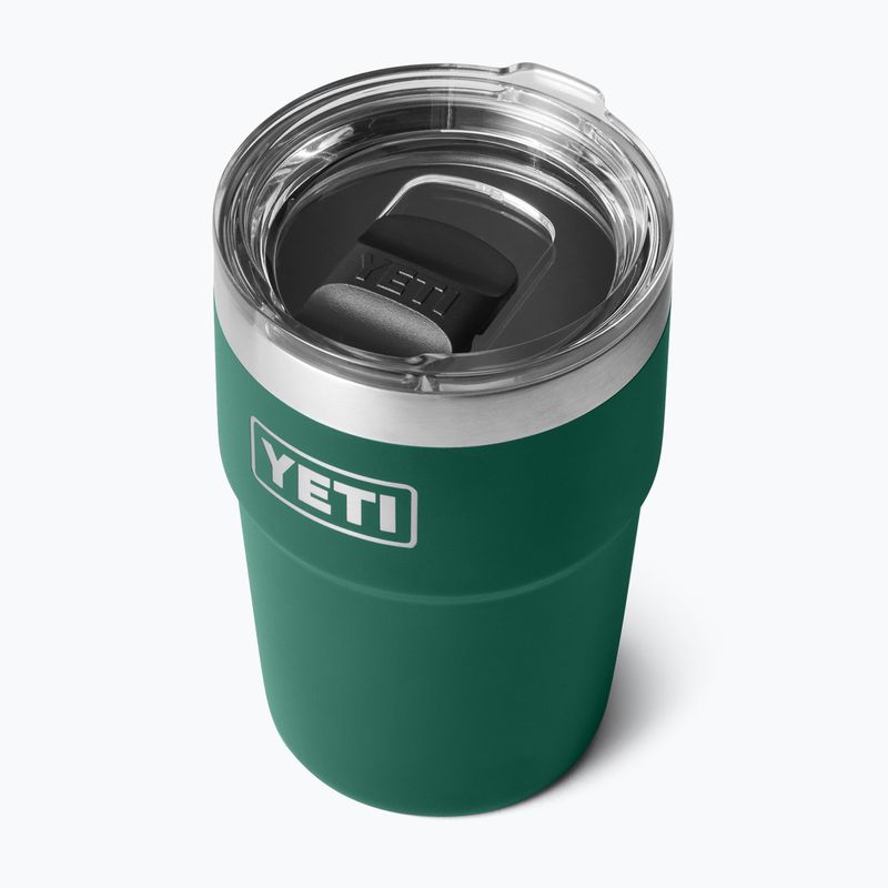 Термос YETI Rambler Stackable 473 ml black forest green 3