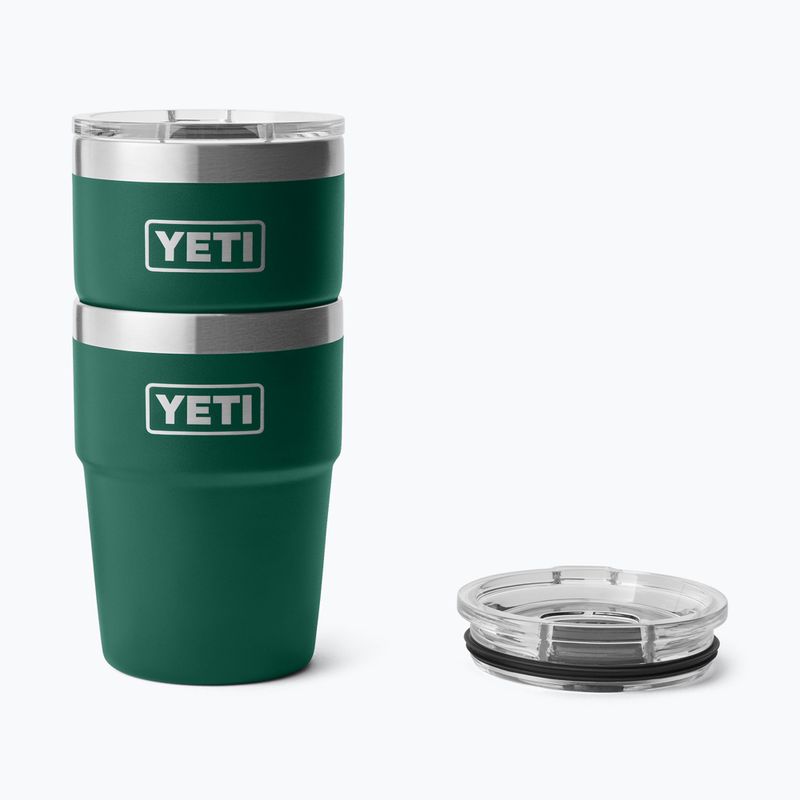 Термос YETI Rambler Stackable 473 ml black forest green 4