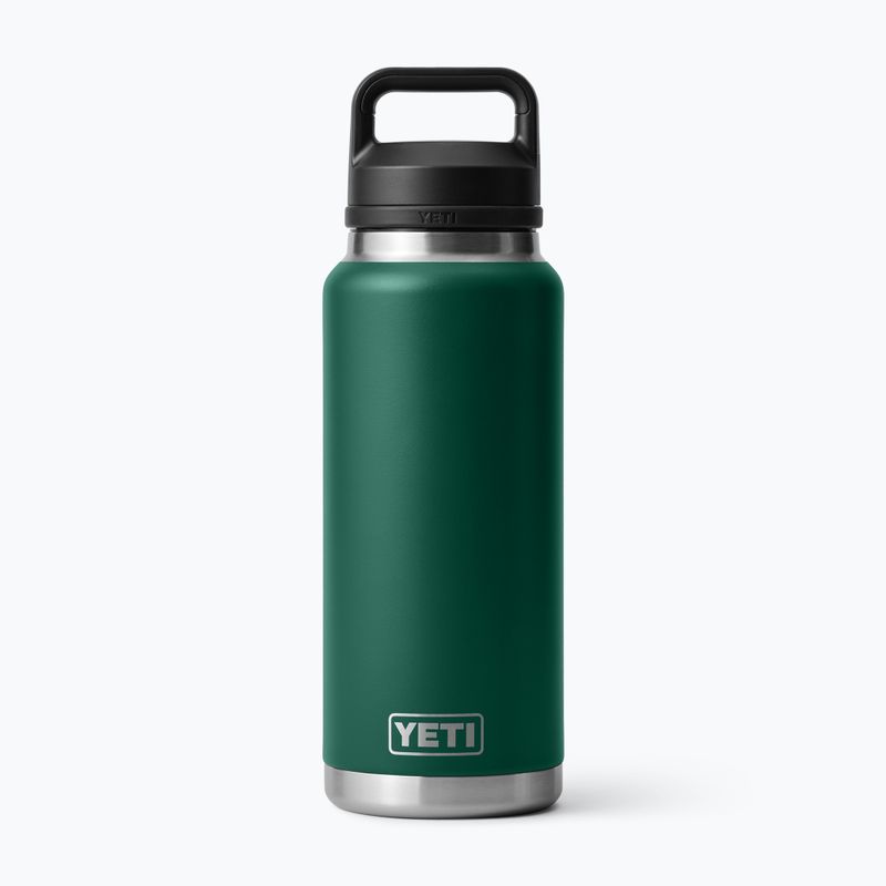 Термо бутилка YETI Rambler Chug 1064 ml black forest green