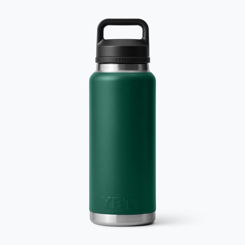 Термо бутилка YETI Rambler Chug 1064 ml black forest green 2
