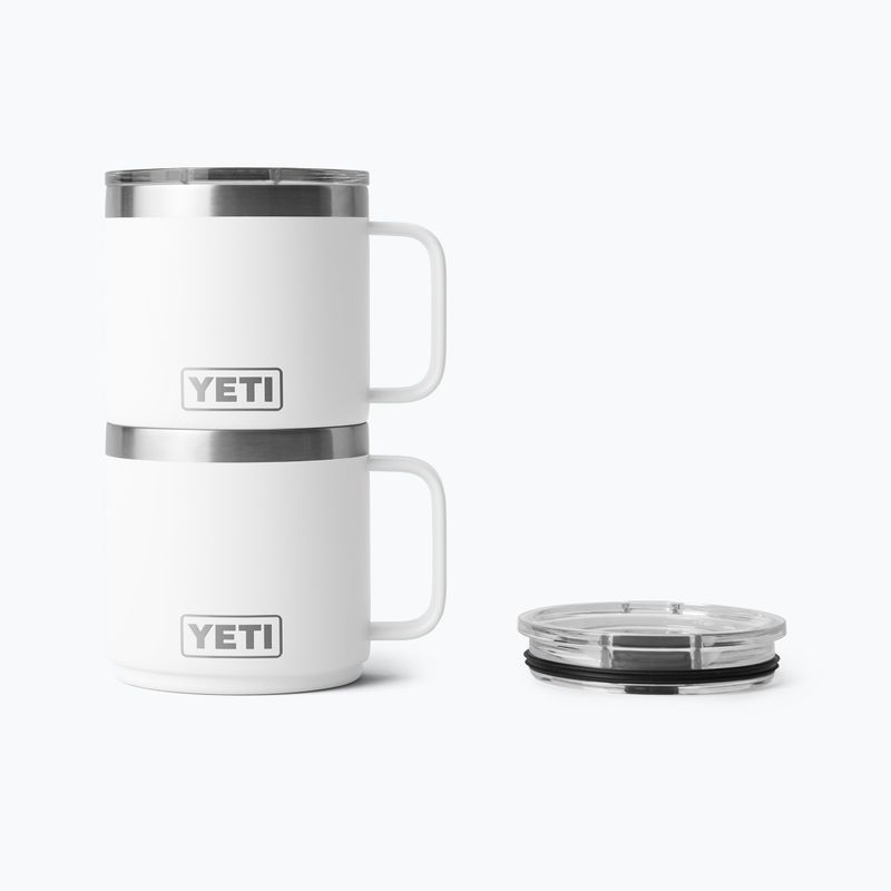 Термо чаша YETI Rambler CL 414 ml white 4