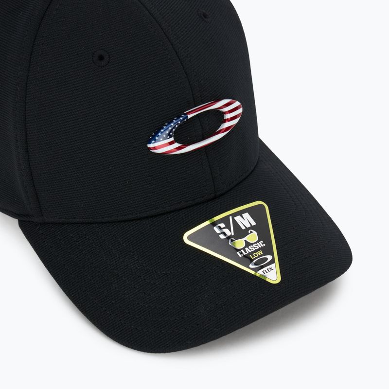 Мъжка бейзболна шапка Oakley Tincan black/american flag 3