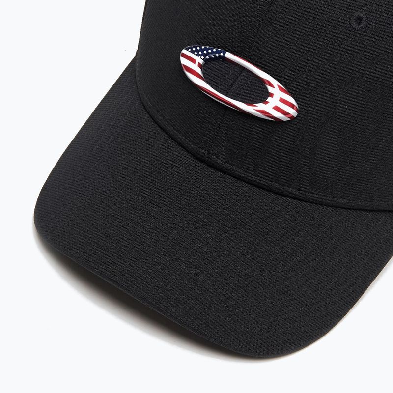 Мъжка бейзболна шапка Oakley Tincan black/american flag 3