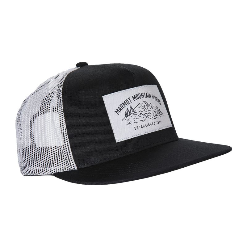 Мъжка бейзболна шапка Marmot Trucker в черно и бяло 174301007ONE