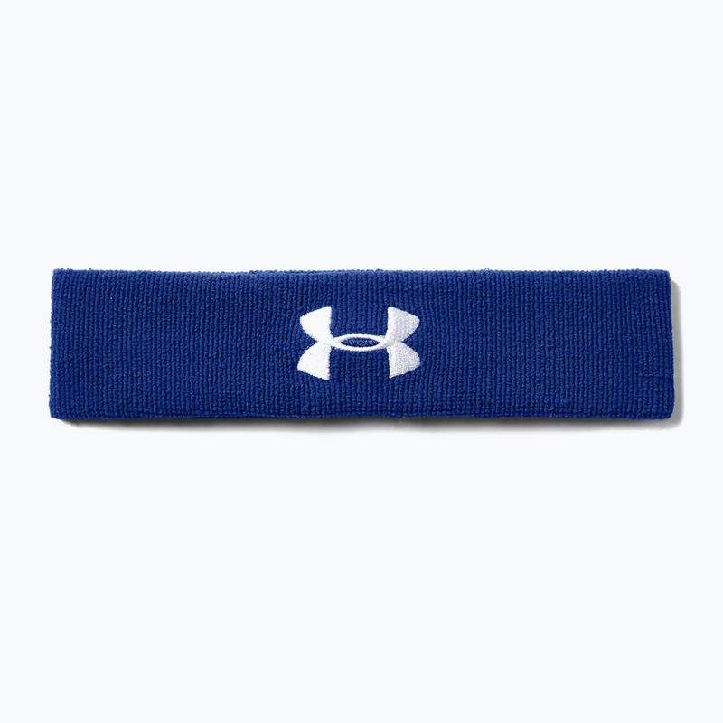Мъжка лента за глава Under Armour Performance 400 синьо и бяло 1276990