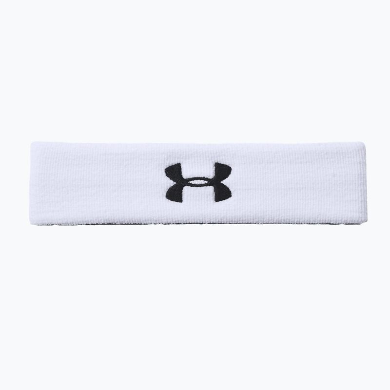 Мъжка лента за глава Under Armour Performance 100 white and black 1276990
