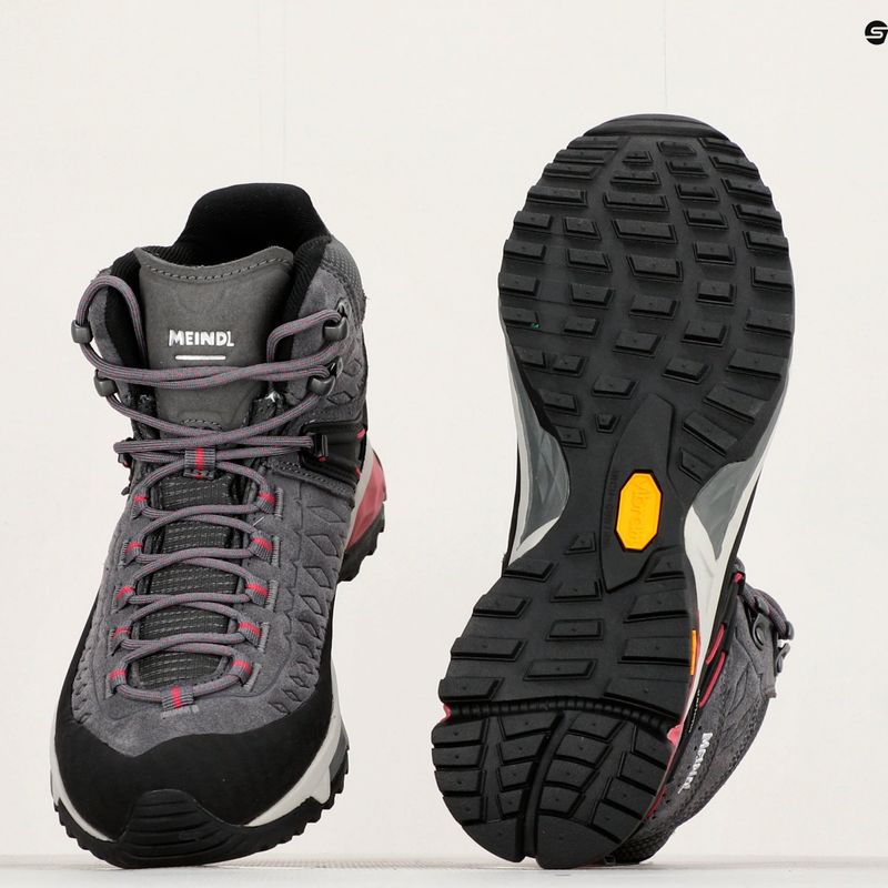 Дамски ботуши за трекинг Meindl Top Trail Lady Mid GTX grey/magenta 10