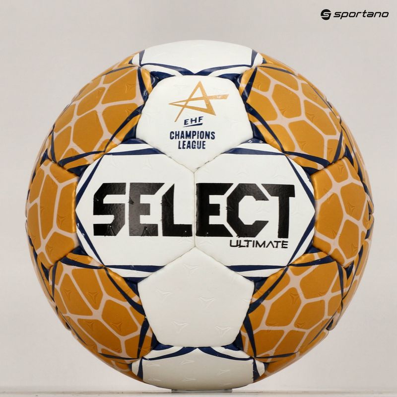 SELECT Ultimate LM v23 EHF Official бял/златен хандбален размер 3 5