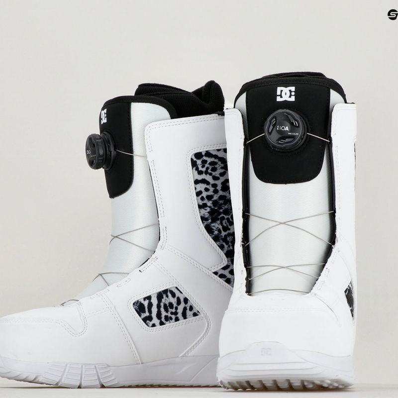 Дамски ботуши за сноуборд DC Phase Boa white/black print 9