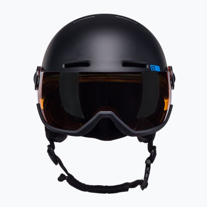 Детска ски каска Salomon Grom Visor S2 черна L39916300 2