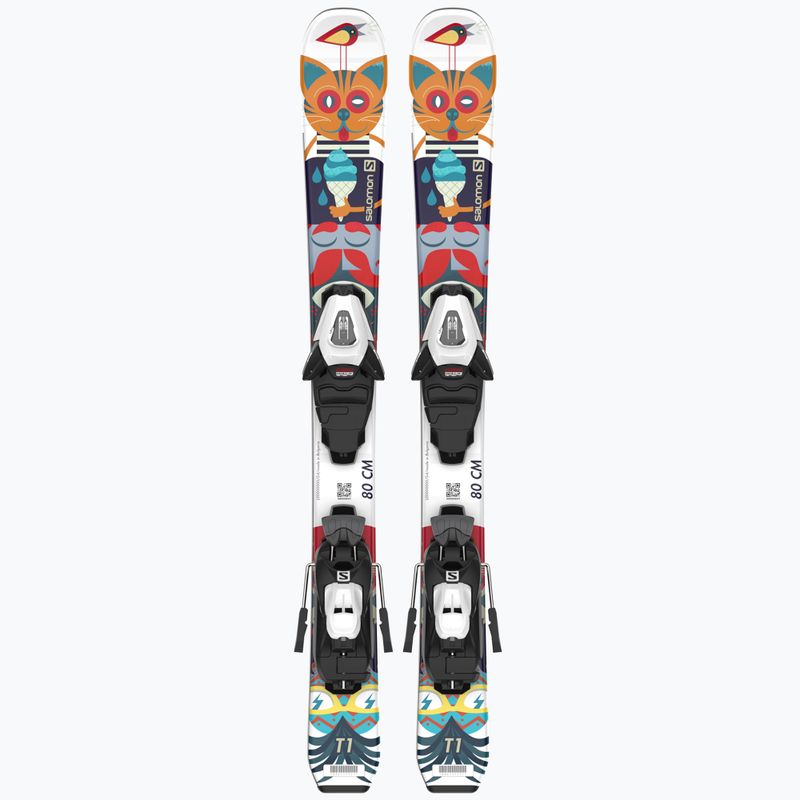 Детски ски за спускане Salomon T1 XS + C5 цвят L40891100 9