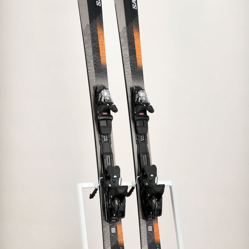 Ски за спускане Salomon Stance 84 + M12 GW black/neon orange/dove 13