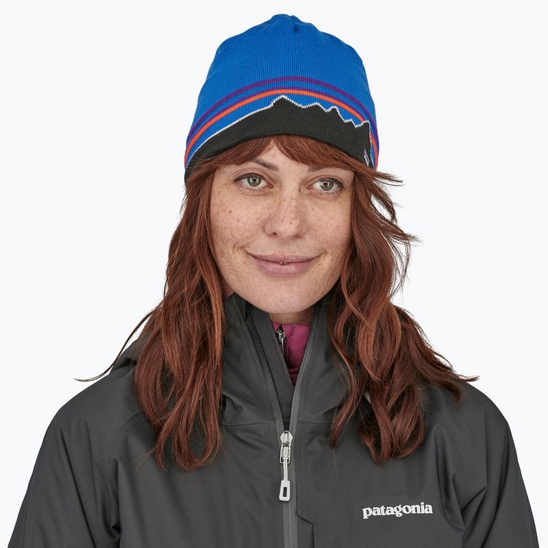 Patagonia зимна шапка classic fitz roy/andes blue 3