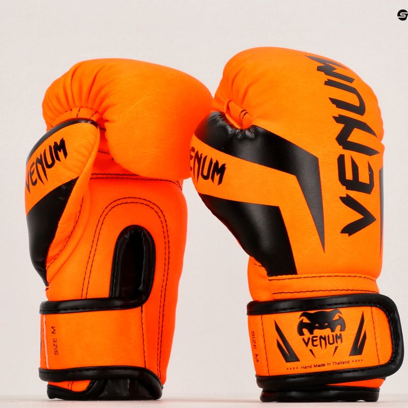 Детски боксови ръкавици Venum Elite Boxing флуоро оранжеви 7