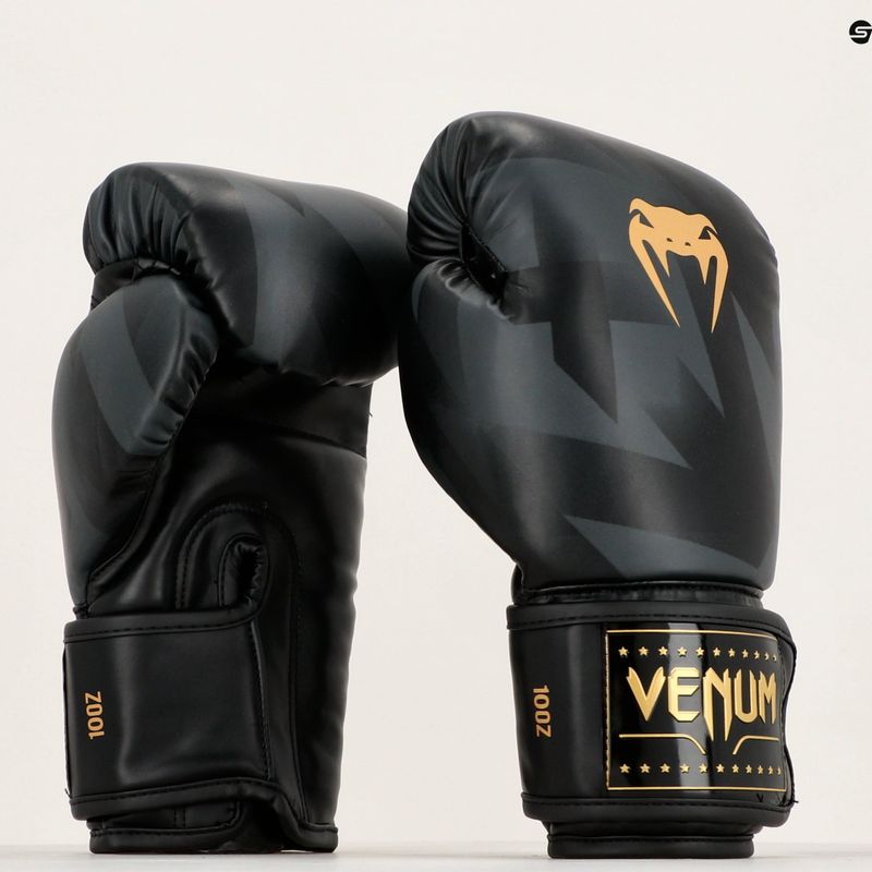 Venum Razor черни/златни боксови ръкавици 6