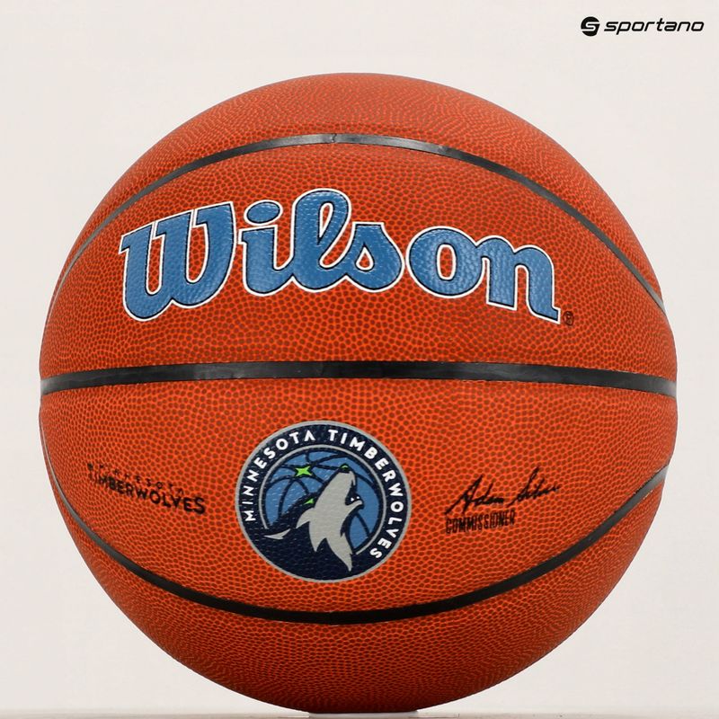Wilson NBA Team Alliance Minnesota Timberwolves баскетбол кафяв WTB3100XBMIN 6