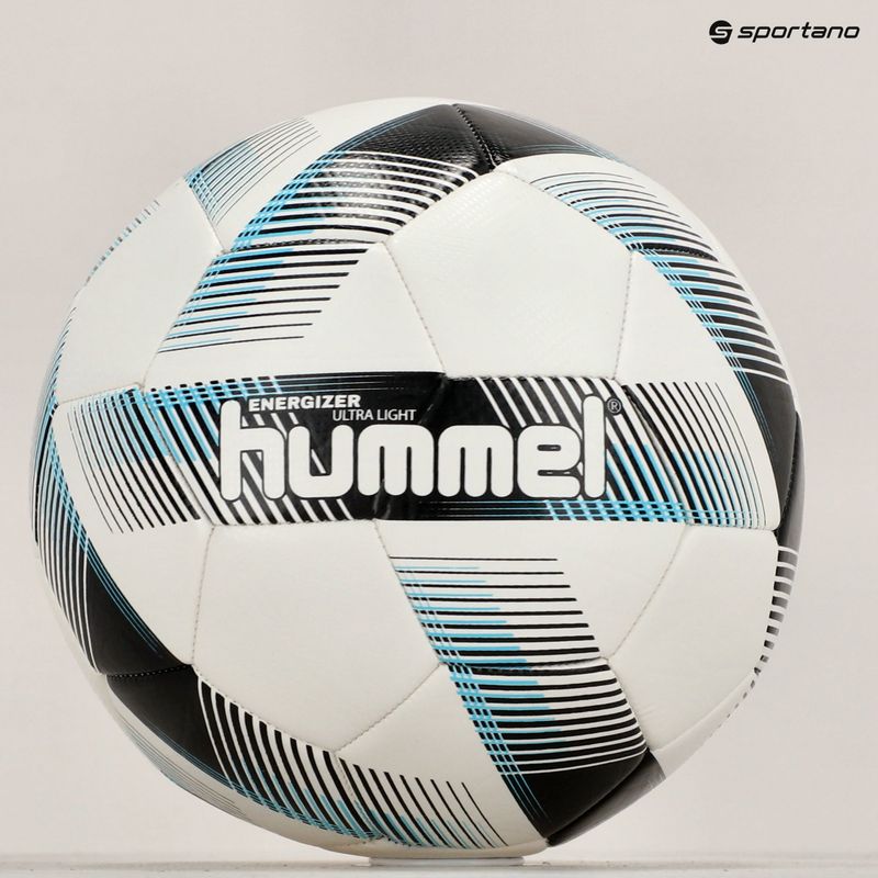 Hummel Energizer Ultra Light FB футболна топка бяла/черна/синя размер 4 10