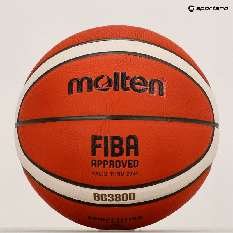 Molten баскетбол B6G3800 FIBA оранжев размер 6 4