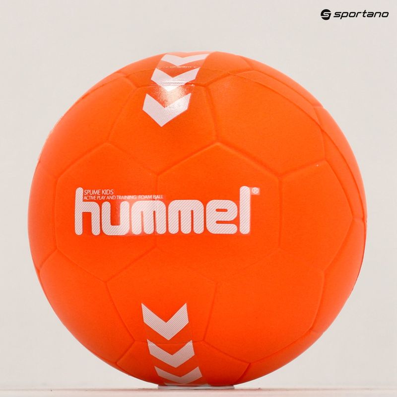 Hummel Spume Детски хандбал оранжев/бял размер 00 5