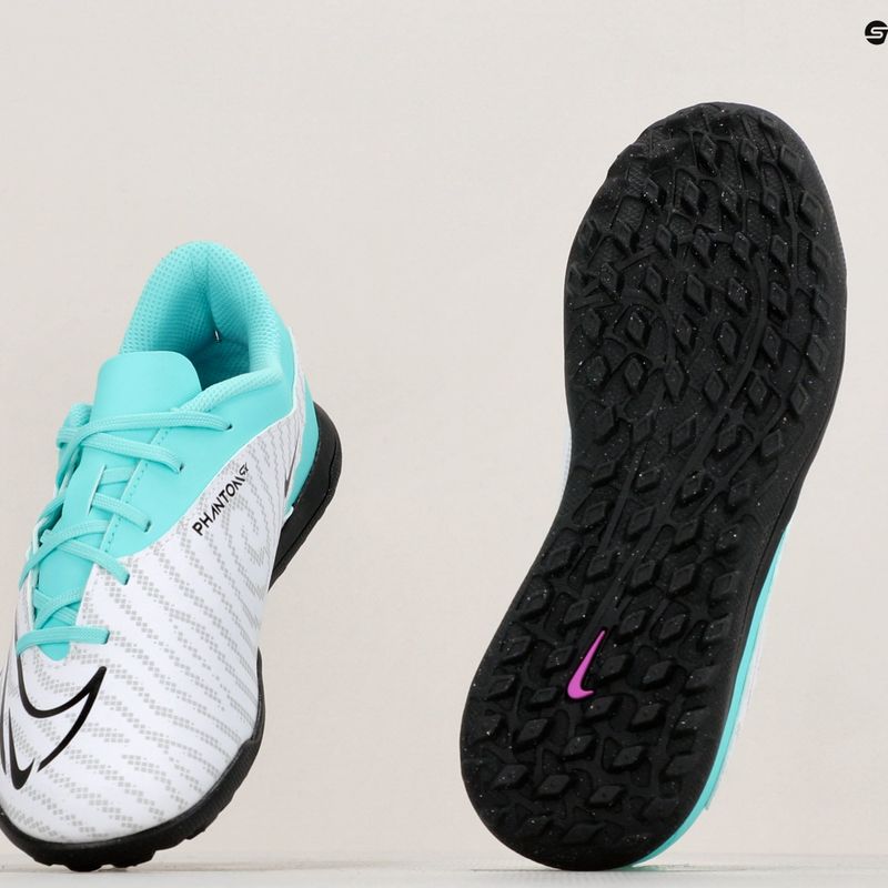 Детски футболни обувки Nike JR Phantom GX Club TF hyper turquoise/fuchsia dream/white/black 8