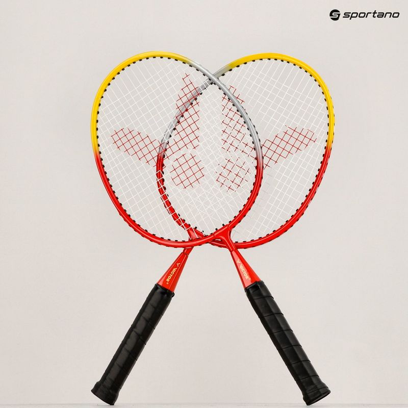 Детски комплект за бадминтон VICFUN Mini Badminton червен/жълт 11