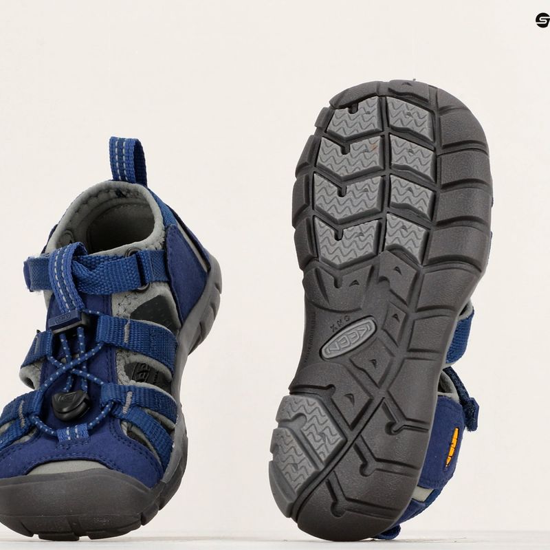 Детски сандали за трекинг KEEN Seacamp II CNX blue depths/gargoyole 14