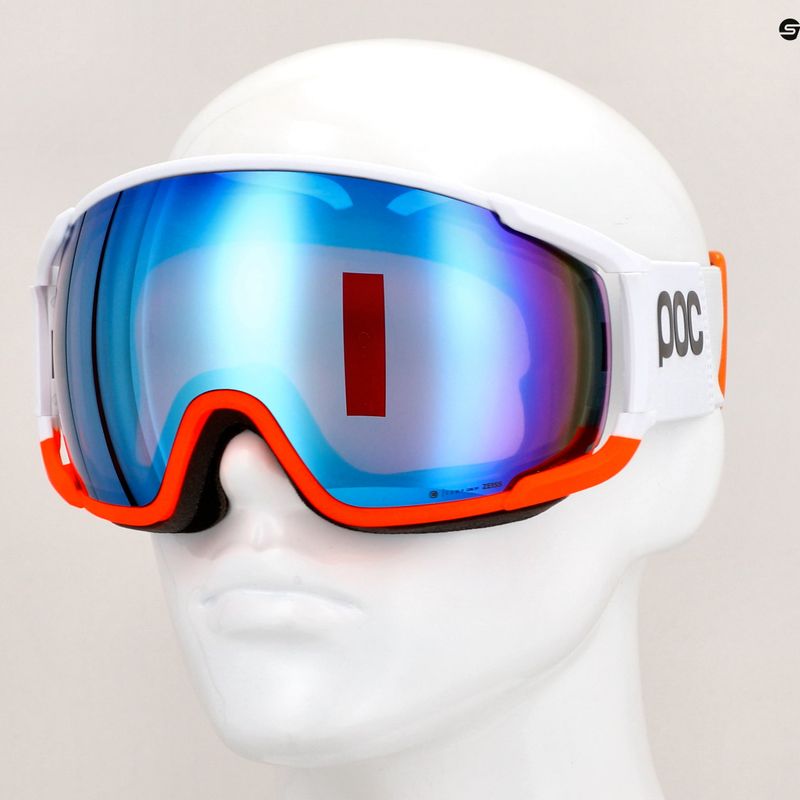 Ски очила POC Zonula Race hydrogen white/zink orange/partly blue 6