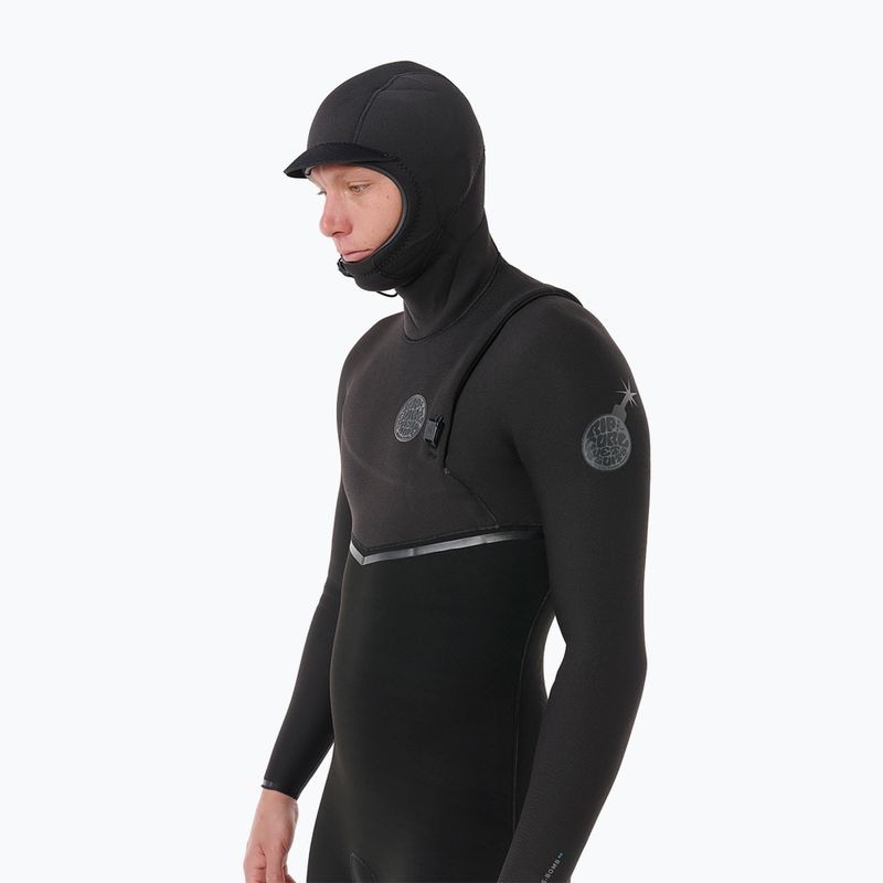 Мъжки неопреннов костюм за плуване Rip Curl E-Bomb Zf Hood 5/4 mm black 5