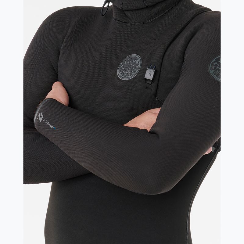 Мъжки неопреннов костюм за плуване Rip Curl E-Bomb Zf Hood 5/4 mm black 6