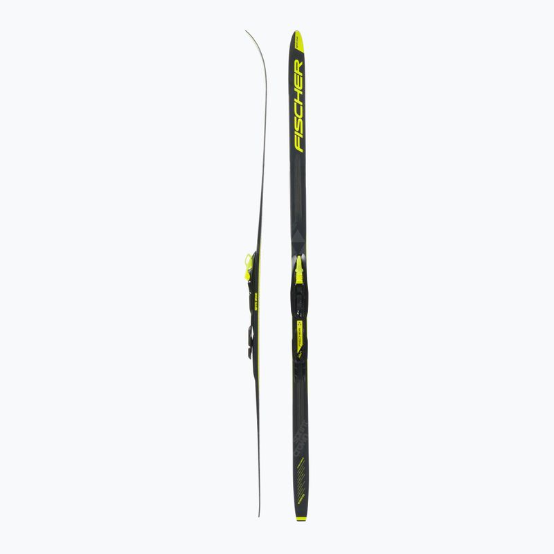 Детски ски за ски бягане Fischer Sprint Crown + Tour Step-In черно-жълти NP63019V 2