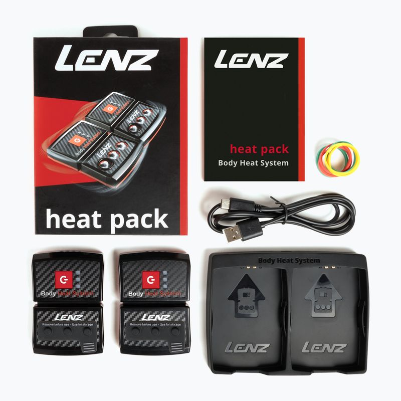 Lenz Heat Pack Батерии за чорапи 2.0 (USB) 2 бр. черни/червени