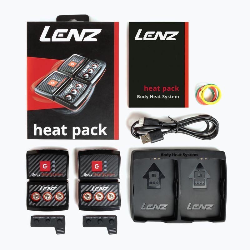 Батерии за чорапи Lenz Heat Pack 2.0 (USB) 2 бр. black/red 4