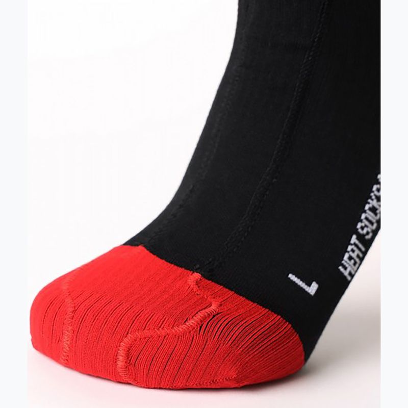 Детски скиорски чорапи Lenz Heat Sock 6.1 Toe Cap Compression black 3