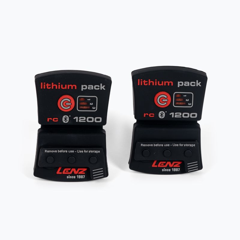 Скарпети LENZ Комплект Heat Sock 5.0 Toe Cap + Lithium Pack RCB czarne 1200 9