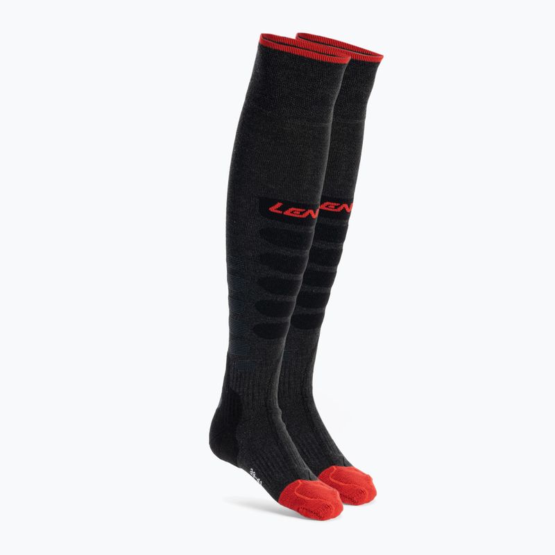 LENZ отопляеми ски чорапи Heat Sock 5.1 Toe Cap Regular Fit сиво-червен 1070