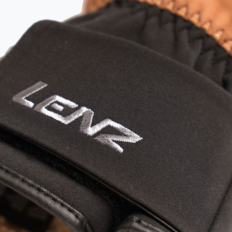Мъжки скиорски ръкавици Lenz Think About brown/black 4